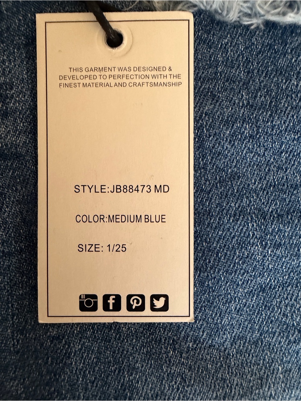 Judy Blue Size 1/25 High Rise Slim Fit Distressed Raw Hem Jeans NWT - Picture 3 of 15